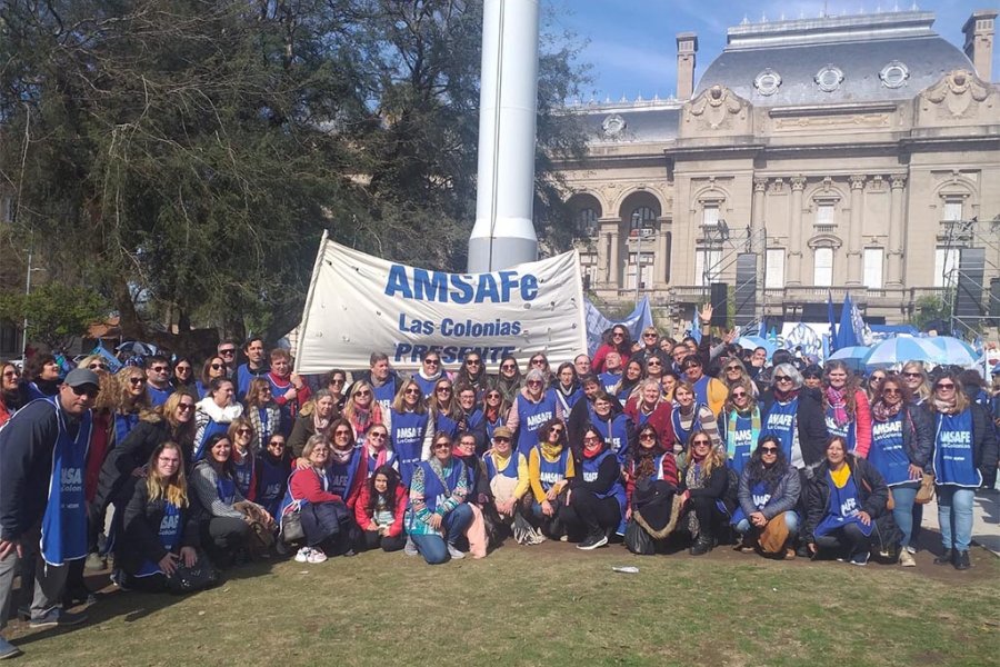 Una de las marchas de AMSAFE Las Colonias