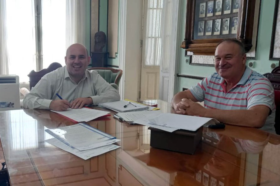 El titular de APM y el intendente municipal