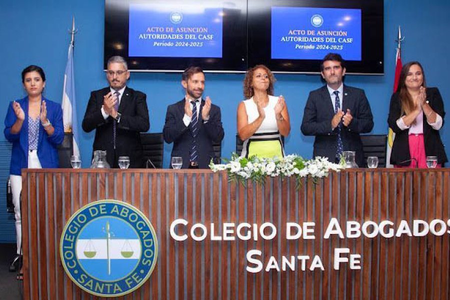 Autoridades del Colegio de Abogados de Santa Fe