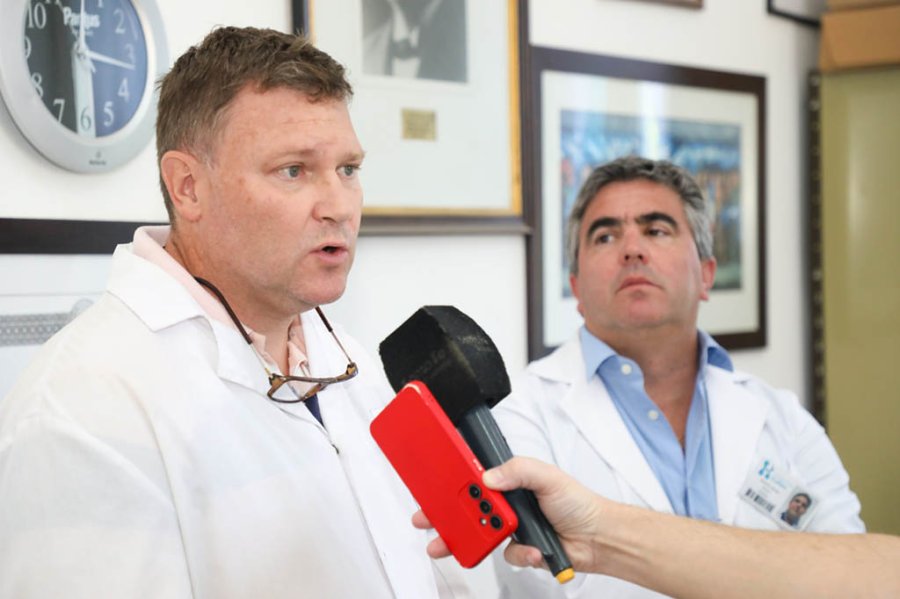 Doctores Bruno Moroni y Oscar Birollo.