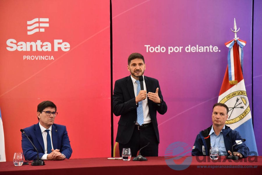 Pullaro en la presentación del 