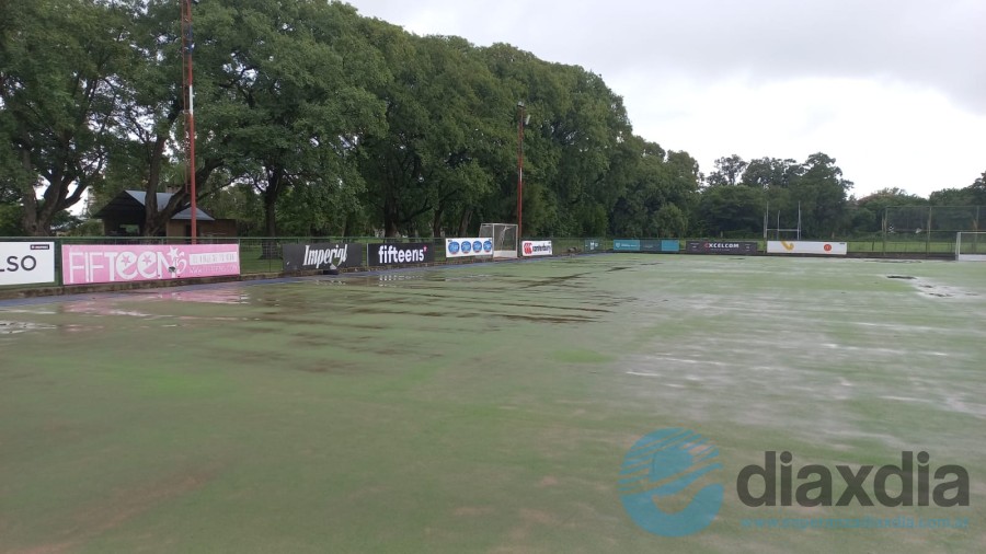 El predio del Santa Fe Rugby afectado por las lluvias