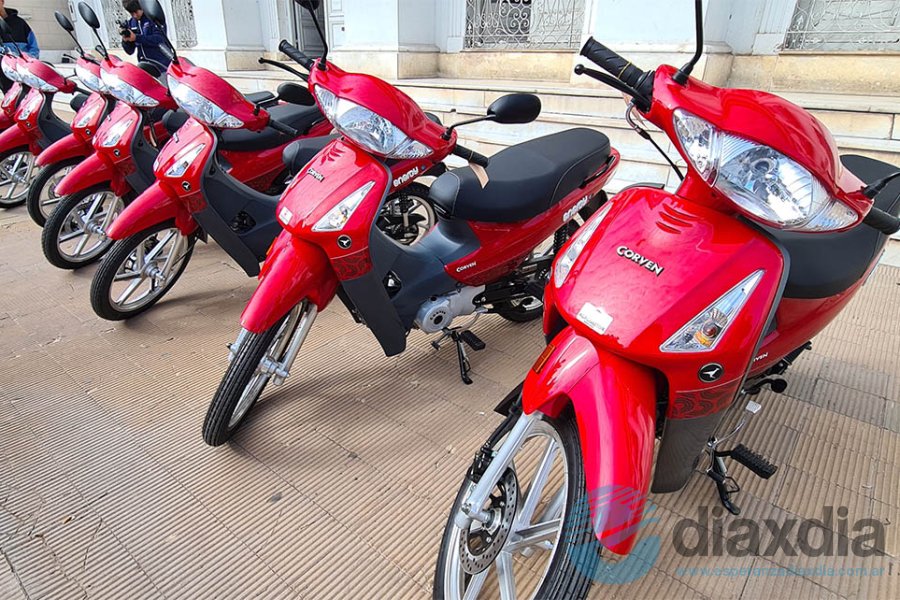 Las siete motos adquiridas