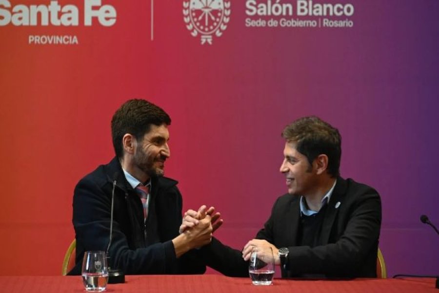 Kicillof estuvo con Pullaro en Rosario.