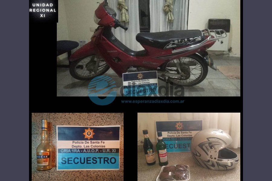 Los elementos secuestrados por la policía