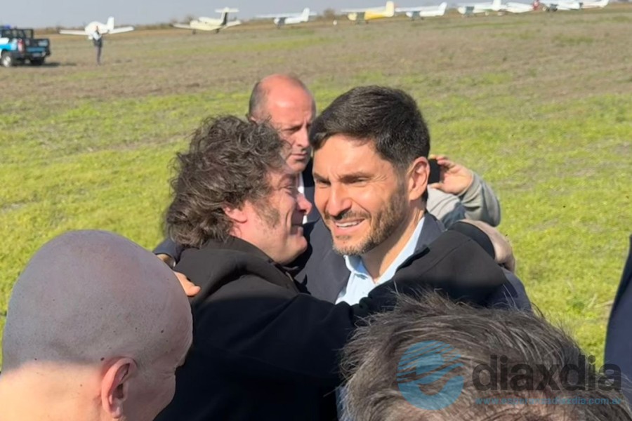 Pullaro recibió a Milei en la muestra Agroactiva