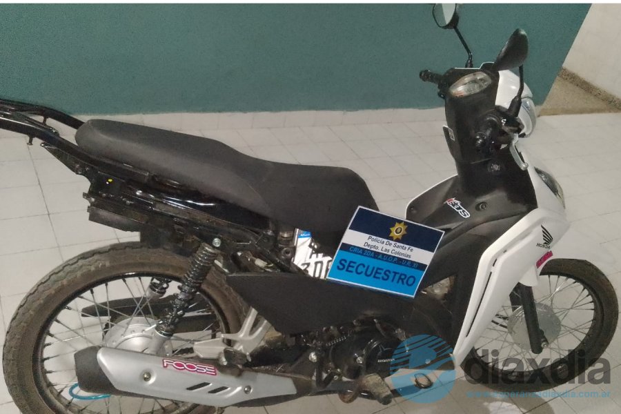 La moto secuestrada a los ladrones