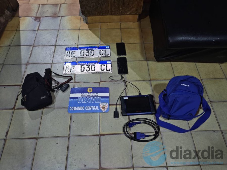 Los elementos secuestrados - Foto PDI