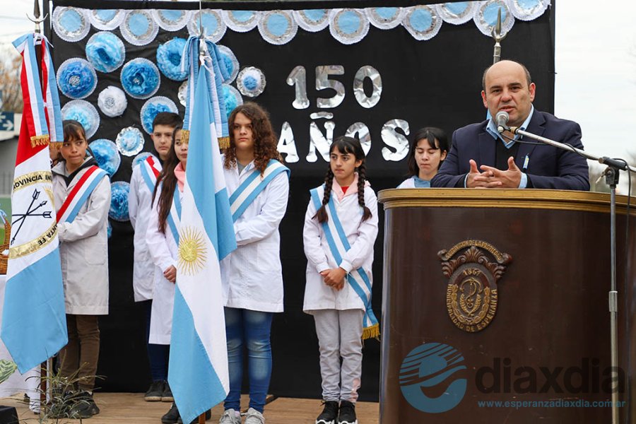 Rodrigo Müller durante el acto aniversario