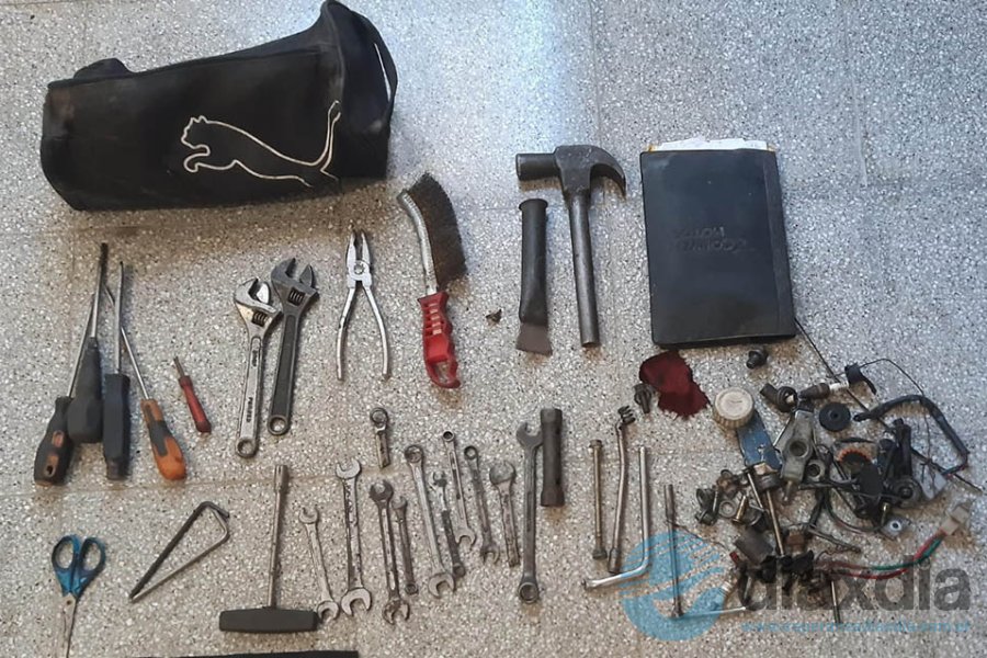 Las herramientas secuestradas a los jóvenes