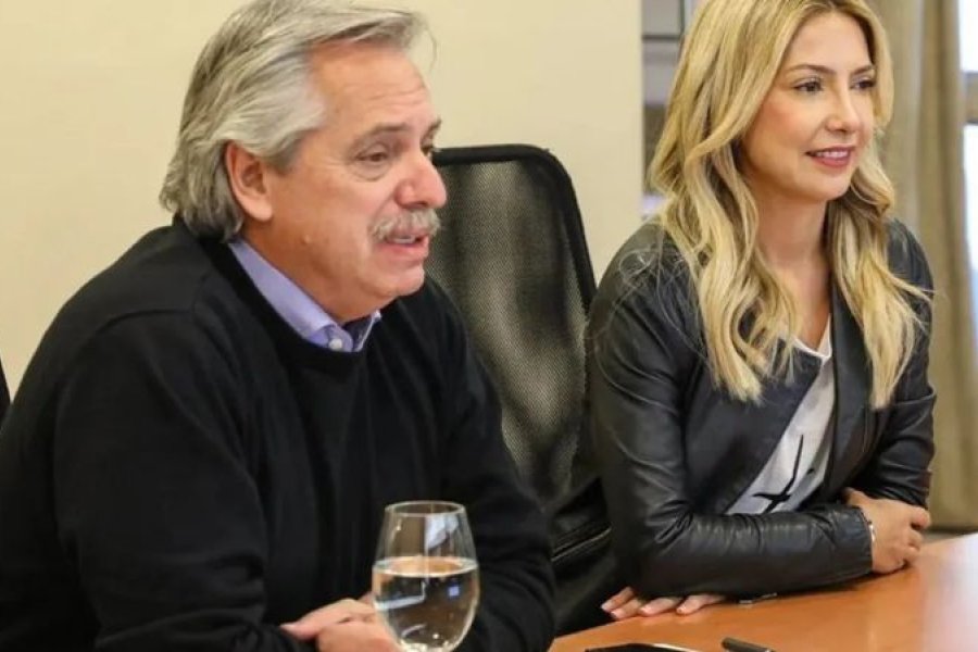 Alberto Fernández junto a Fabiola Yáñez.