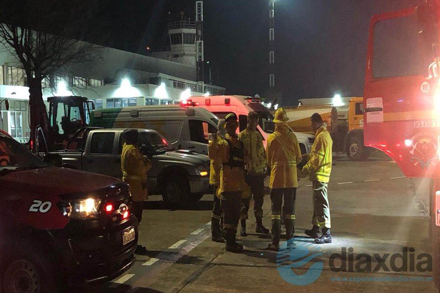 El operativo desplegado desde el aeropuerto