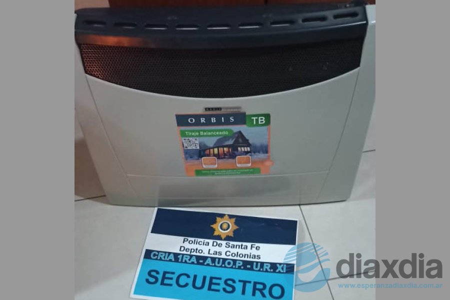 El equipo secuestrado por la policía local
