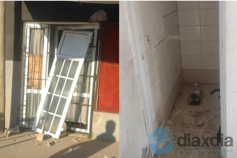 Las instalaciones del comercio robado