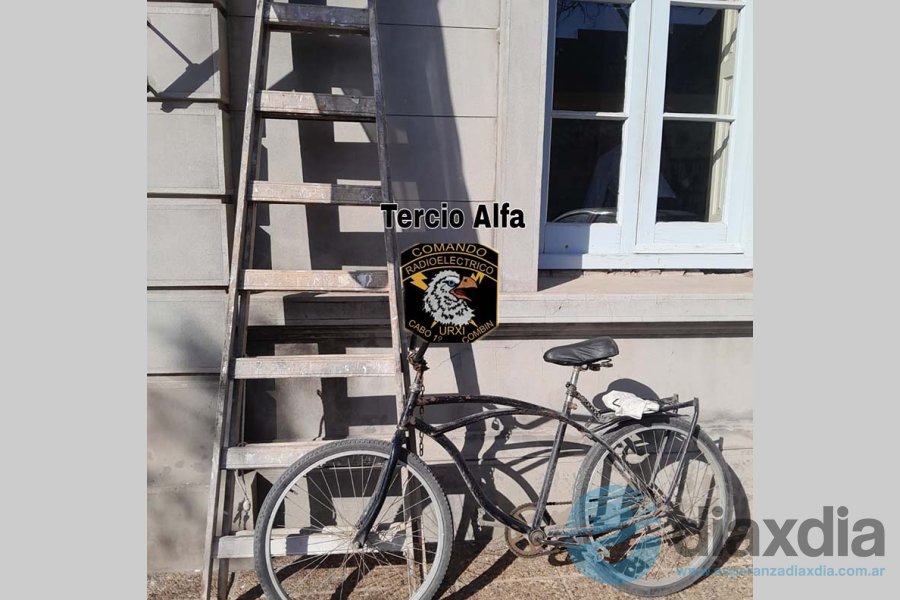La escalera robada y la bicicleta secuestrada