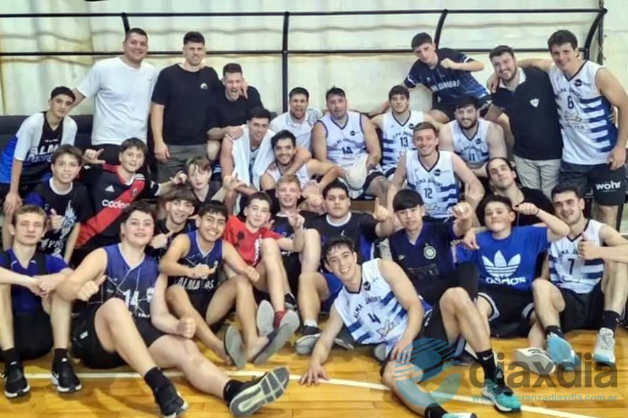 El festejo tras el triunfo en el 