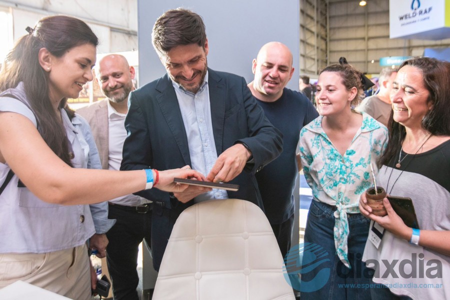 Pullaro, García y Puccini visitaron Fecol+Expodema