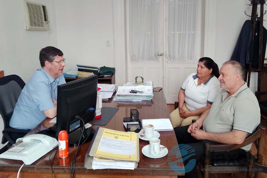 Grenón, Demaria y Córdoba en la reunión