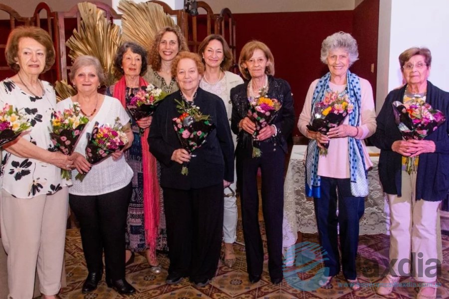 Ex presidentes y docentes en el agasajo