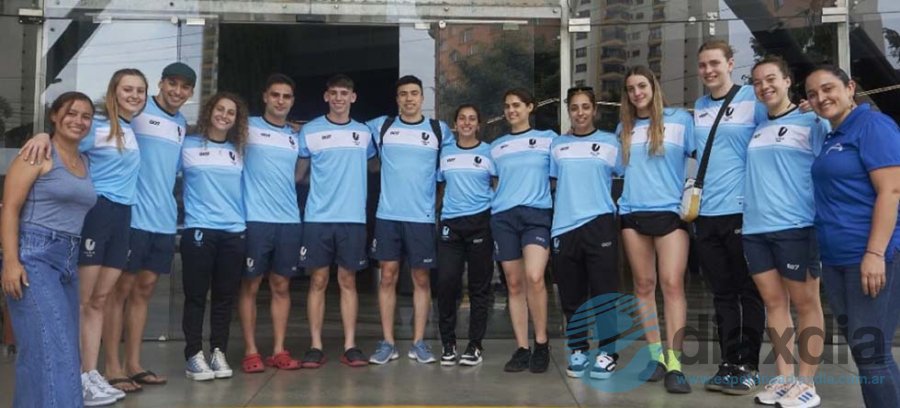 Parte de la delegación de atletas estudiantes en Colombia / RRSS FeDUA