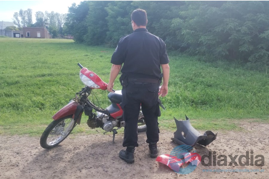 El rodado recuperado por la policía