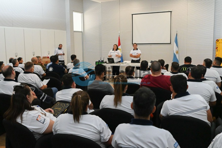 Diego Pelua en la capacitación provincial - Foto Prensa Gobernación