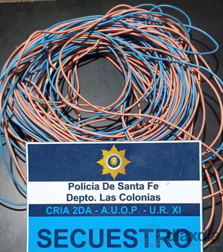 Cables secuestrados en el operativo en San Carlos Centro - URXI Las Colonias