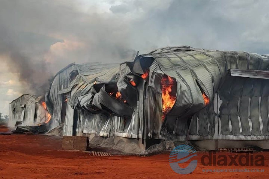 El incendio en la yerbatera correntina