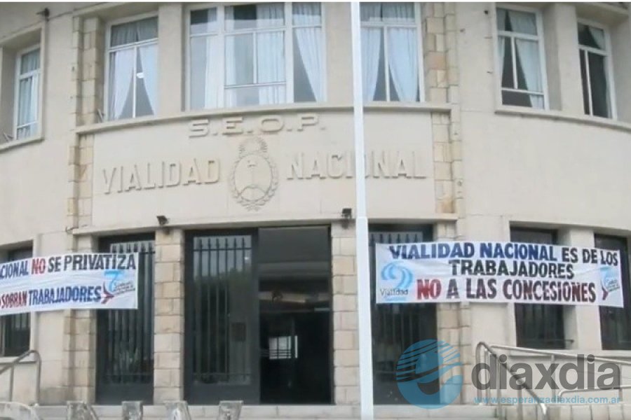 Así luce la fachada de Vialidad en Santa Fe