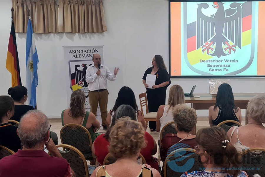 El intendente en su mensaje durante el acto