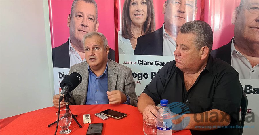 Farías y Baigorria en la sede partidaria - Foto EDXD