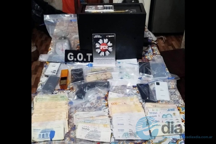 Los elementos secuestrados en Esperanza