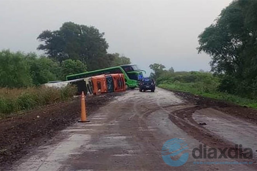 Así estaba esta mañana la ruta 4 en Manucho