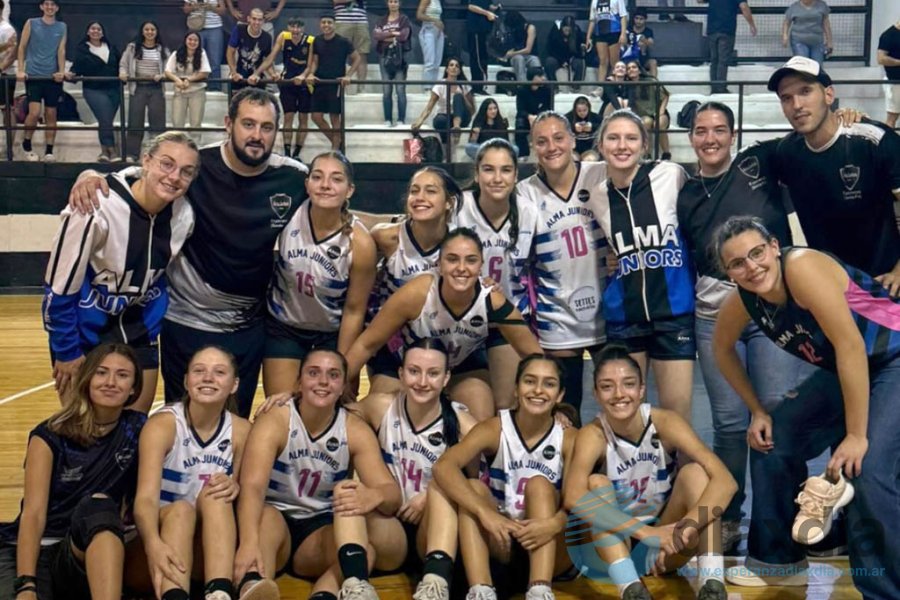 Las chicas U21 de Alma festejaron el triunfo