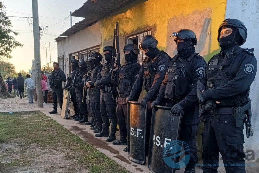 Policías custodiaron el lugar hasta concretarlo