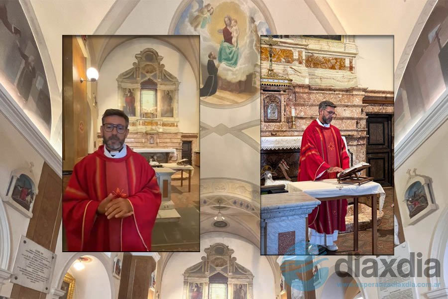 César oficio una misa en el histórico templo