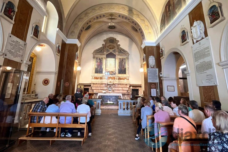 El histórico templo del padre Pío