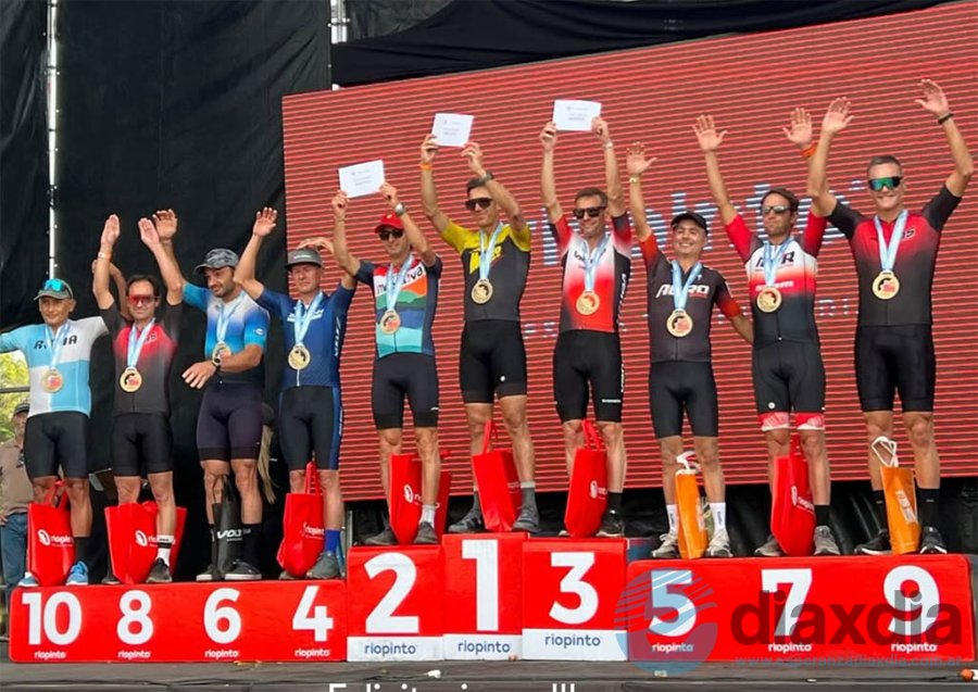 Sosa y Gauchat en el podio del Río Pinto - RRSS