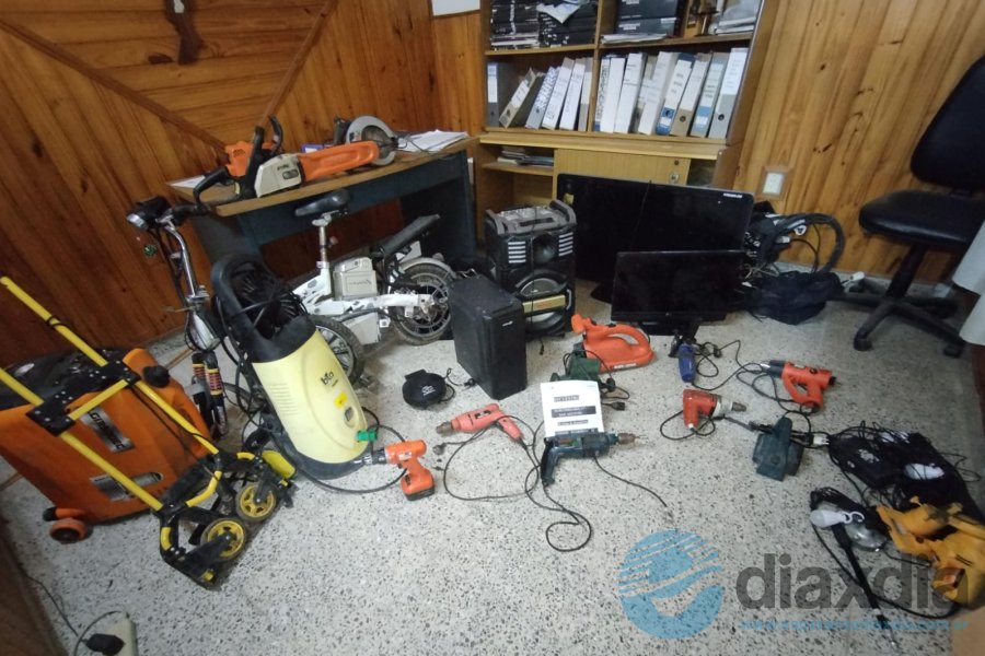 Los elementos recuperados por la policía