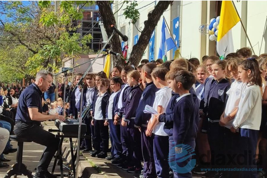 El Coro de Niños en el acto