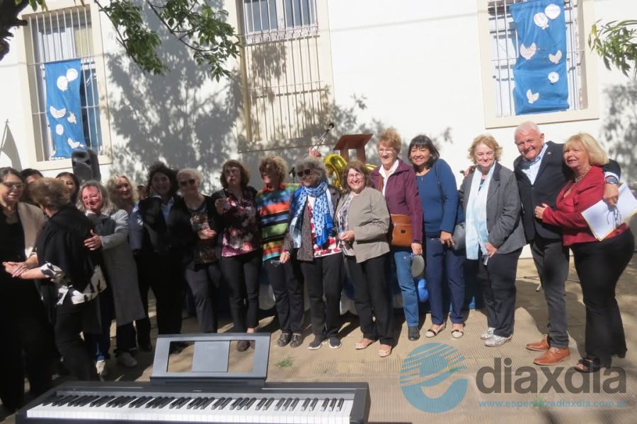 Ex docentes que participaron del acto