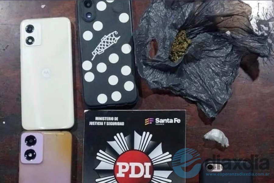 Algunos de los elementos probatorios secuestrados