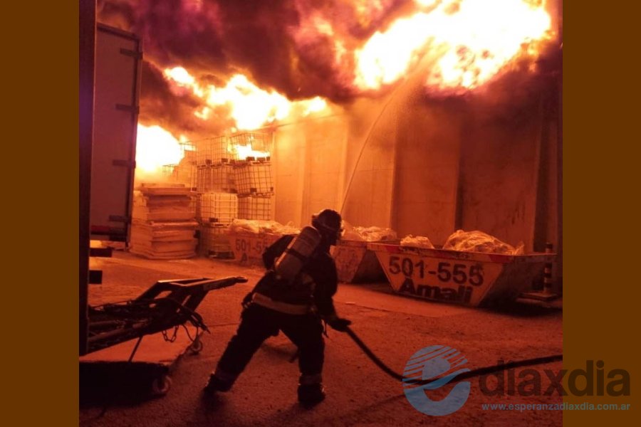 E incendio fue de gran magnitud