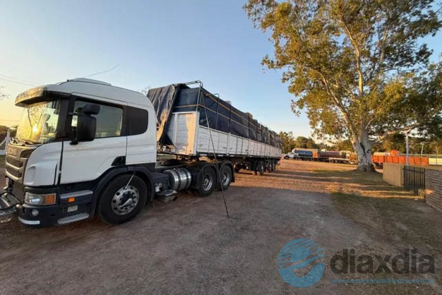 El camión detenido en Ceres