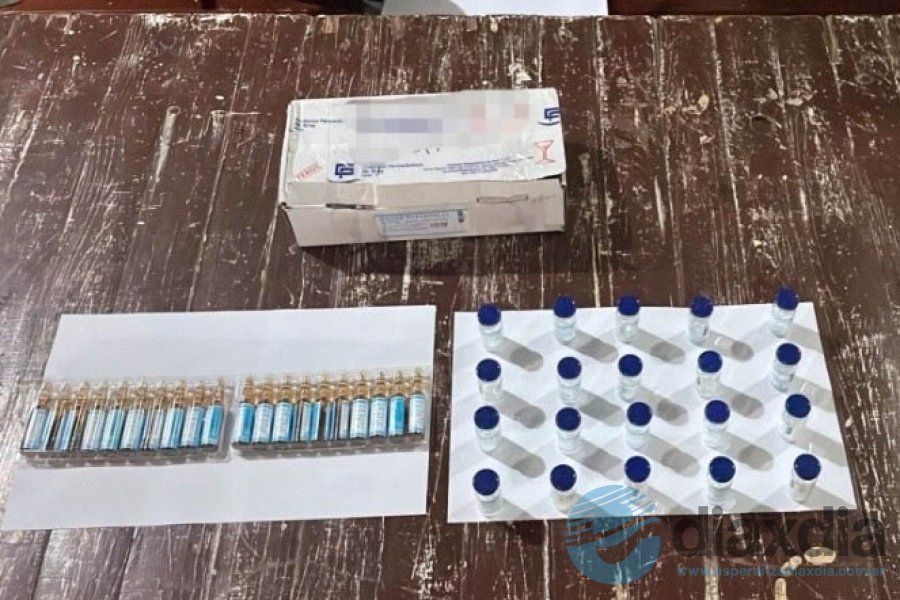 Los elementos secuestrados en un colectivo