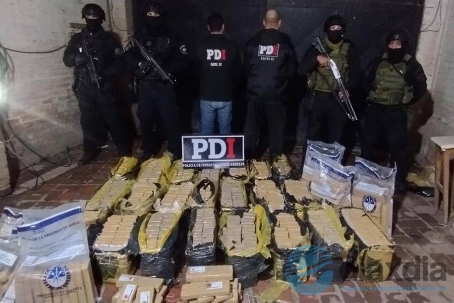 El cargamento encontrado en ciudad de Santa Fe