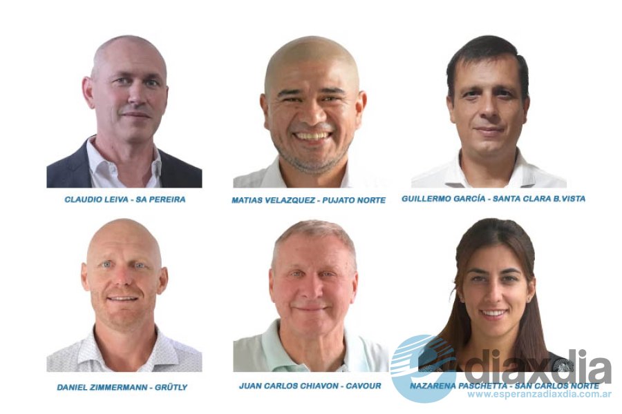 Algunos de los jefes comunales electos