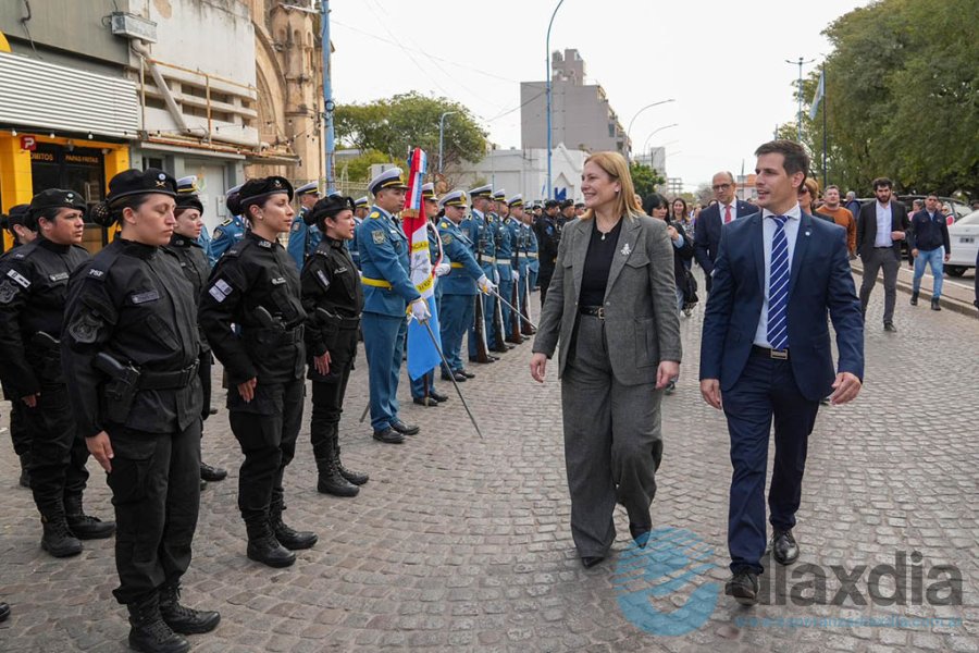 Scaglia presidió el acto por el 9 de Julio