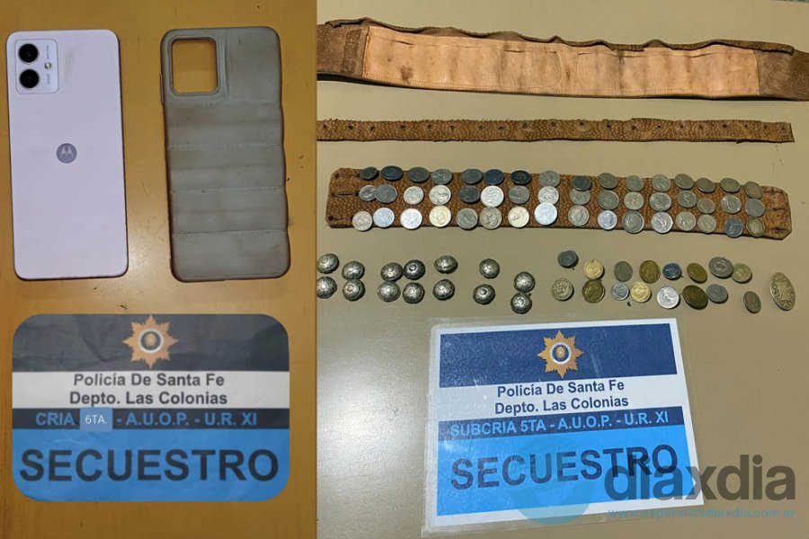 Celular y elemento gauchesco recuperados