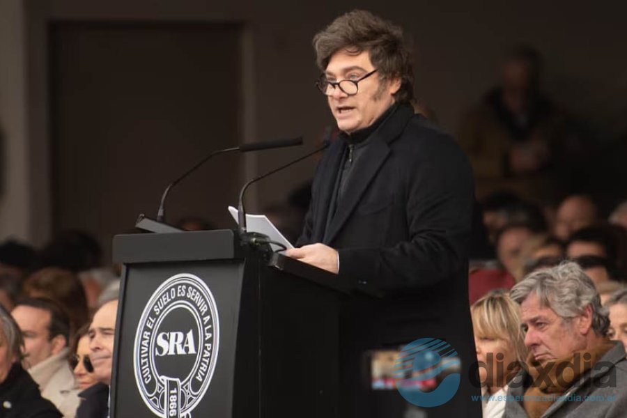 Javier Milei en la Rural de Palermo